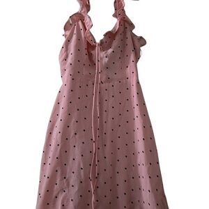 Pink Polka Dot Women's Dress